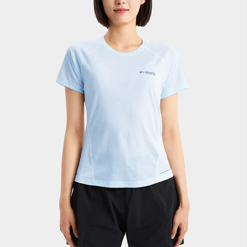 Columbia SS24 T Shirt Women's Light Blue-2