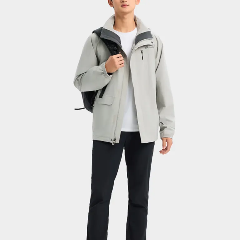 Columbia Windbreaker Jacket Men's Gray-2