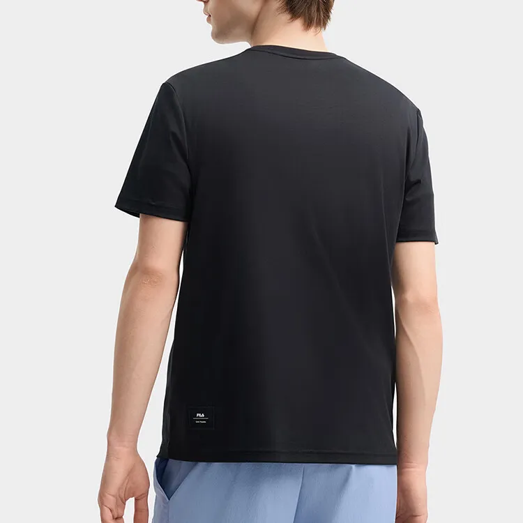 FILA x PENGPIDUZHONGXIN LIANMINGKUAN T Shirt Men's Jet Black-3