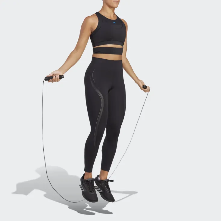 Adidas TAILORED HIIT HEAT.RDY CROP TRAINING TANK TOP Sport Vests Women's Black-1