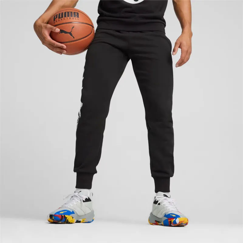 PUMA Posterize 2.0 Basketball Track Pants Basketball Shorts Men's Black-2