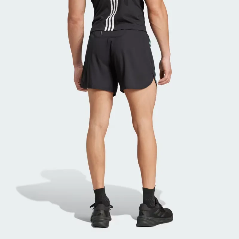 Adidas OWN THE RUN 3-STRIPES SHORTS Sports Shorts Men's Black-2