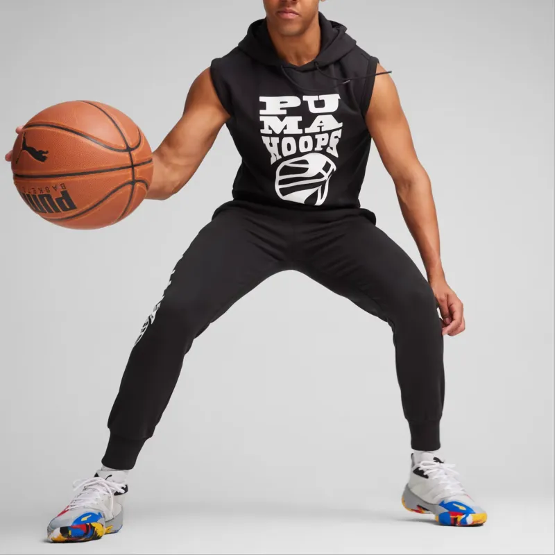 PUMA Posterize 2.0 Basketball Track Pants Basketball Shorts Men's Black-3