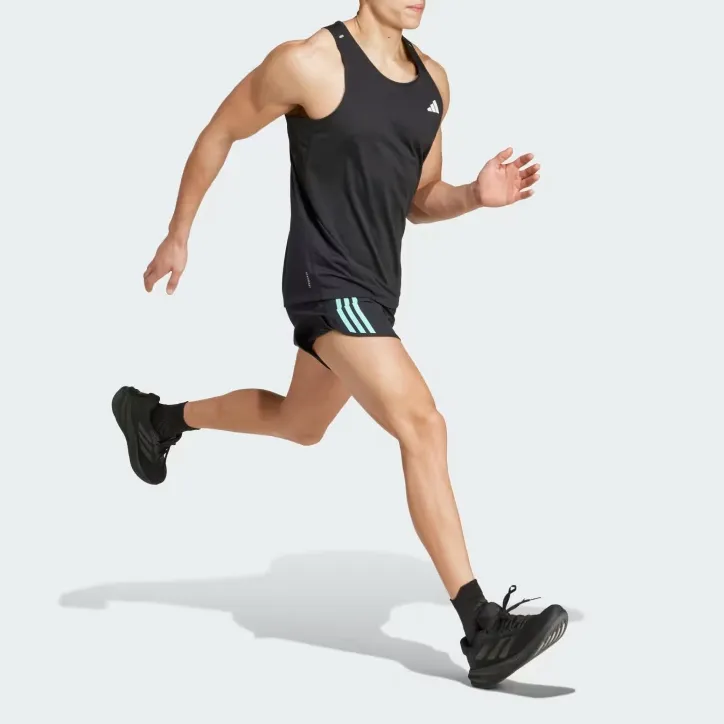 Adidas OWN THE RUN 3-STRIPES SHORTS Sports Shorts Men's Black-3