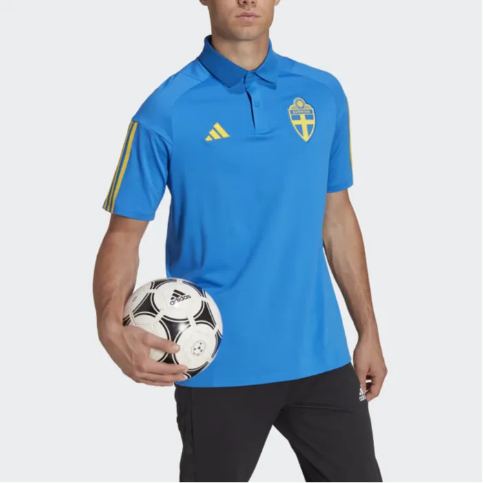 Adidas SCHWEDEN TIRO 23 POLOSHIRT Polo Shirt Men's Glow Blue-1