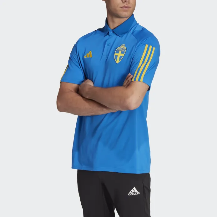 Adidas SCHWEDEN TIRO 23 POLOSHIRT Polo Shirt Men's Glow Blue-3