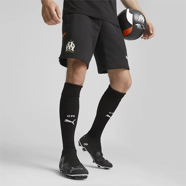 PUMA Olympique De Marseille Olympique De Marseille Football Casual Shorts Men's Black-3