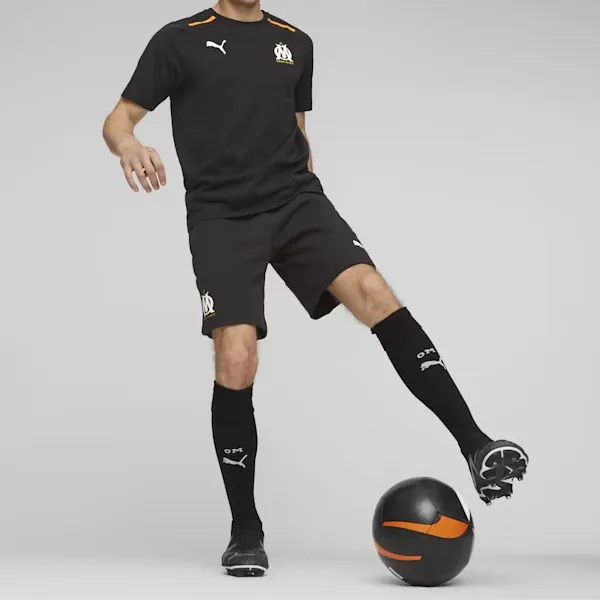 PUMA Olympique De Marseille Olympique De Marseille Football Casual Shorts Men's Black-2