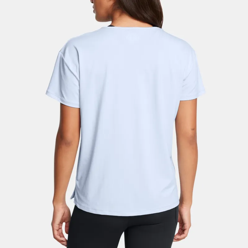 Under Armour Vanish Drop Shoulder Sleeve T Shirt Women's Sky Blue-3