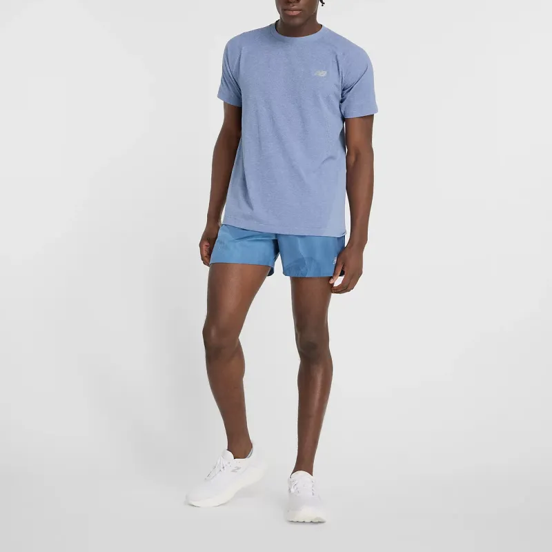 New Balance Q Speed T Shirt Men's Pale Egret Blue-1