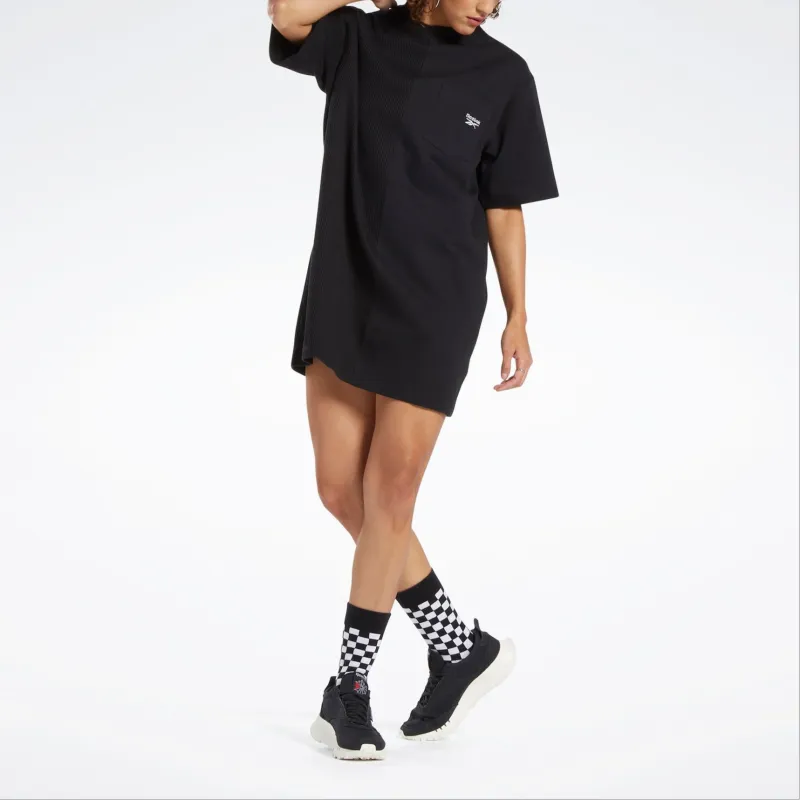 Reebok Classics T-Shirt Dress Short-Sleeved Dresses Women's Black-2