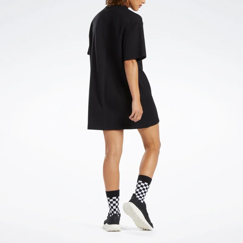 Reebok Classics T-Shirt Dress Short-Sleeved Dresses Women's Black-3