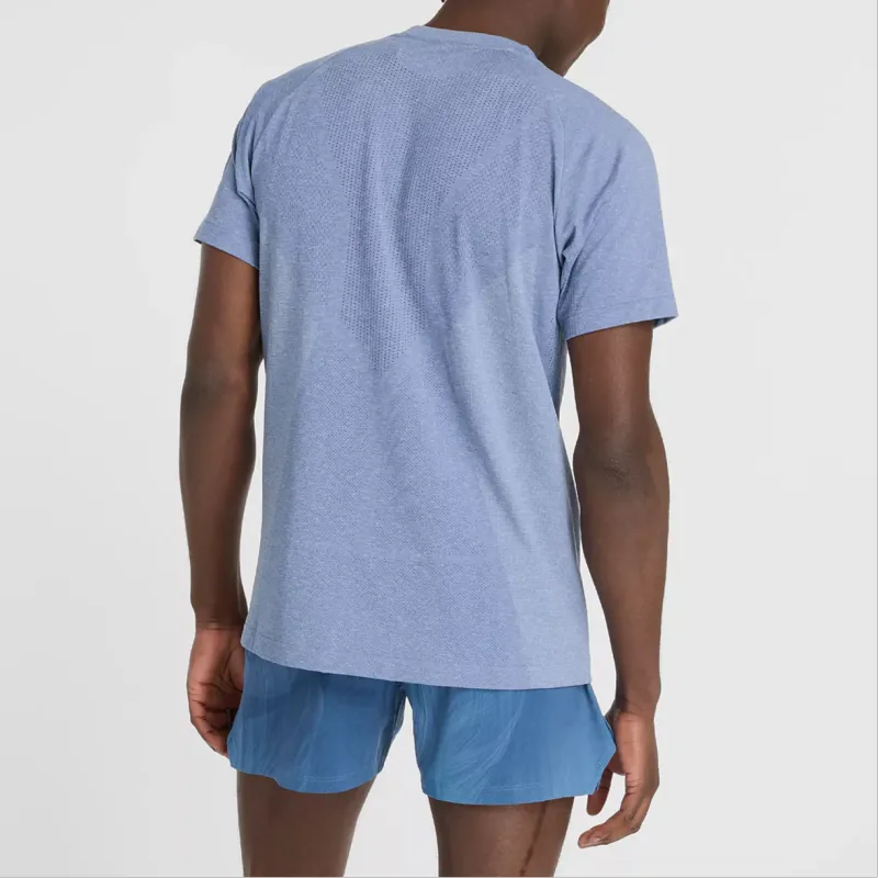 New Balance Q Speed T Shirt Men's Pale Egret Blue-3