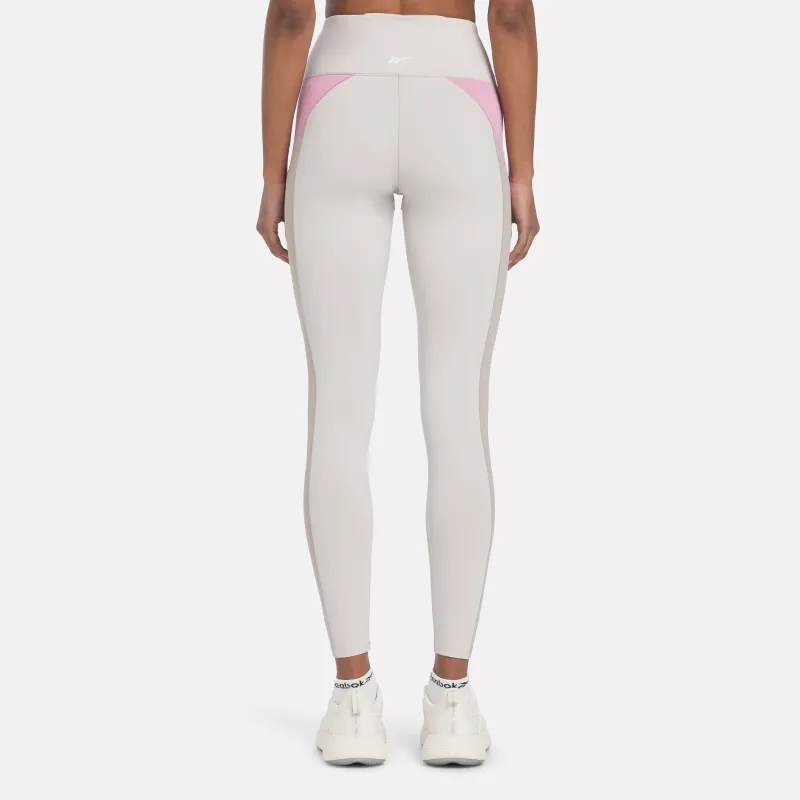 Reebok Lux High-waisted Colourblock Leggings Athletic Trousers Women's Moonstone-2