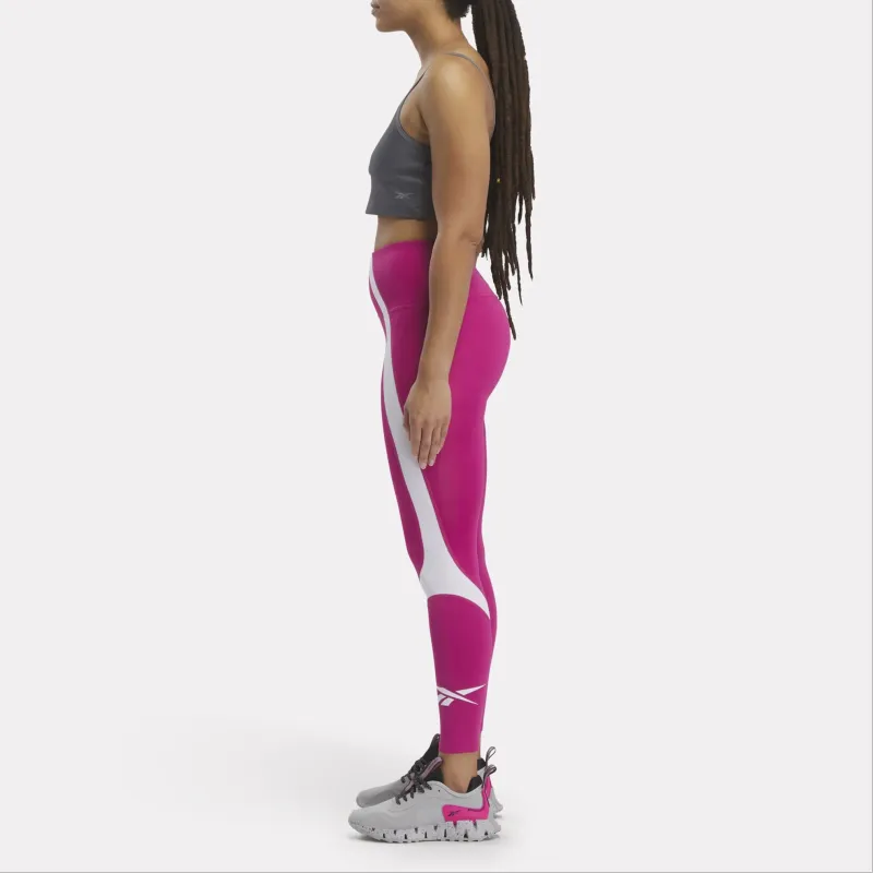 Reebok x Vector Workout Ready Leggings Athletic Trousers Women's Pink-4
