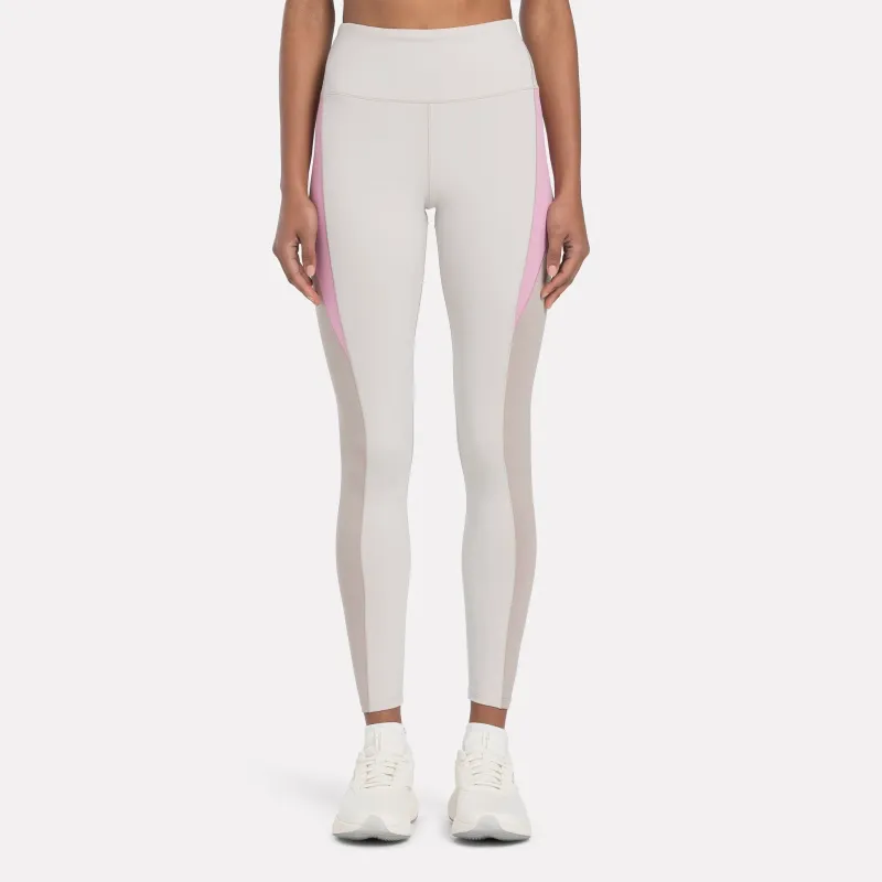 Reebok Lux High-waisted Colourblock Leggings Athletic Trousers Women's Moonstone-1