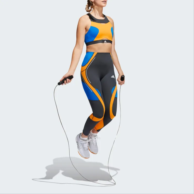 Adidas POWERIMPACT TRAINING BRA Sports Underwear Women's Orange Yellow-3