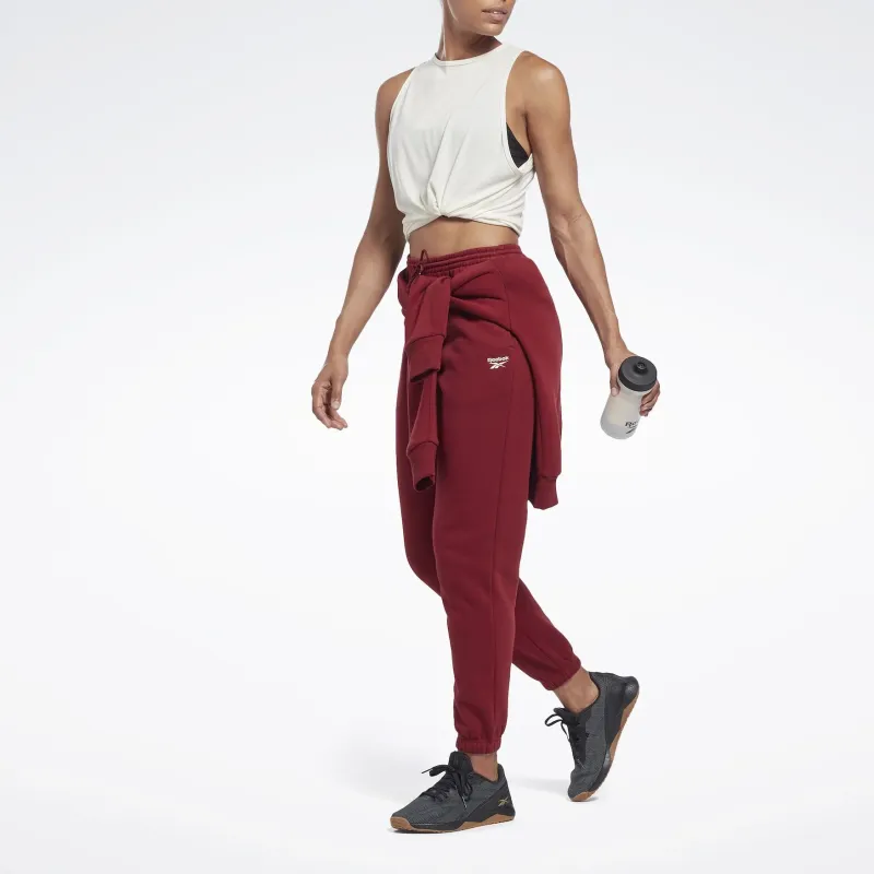Reebok Identity Fleece Joggers Casual Pants Women's Red-2