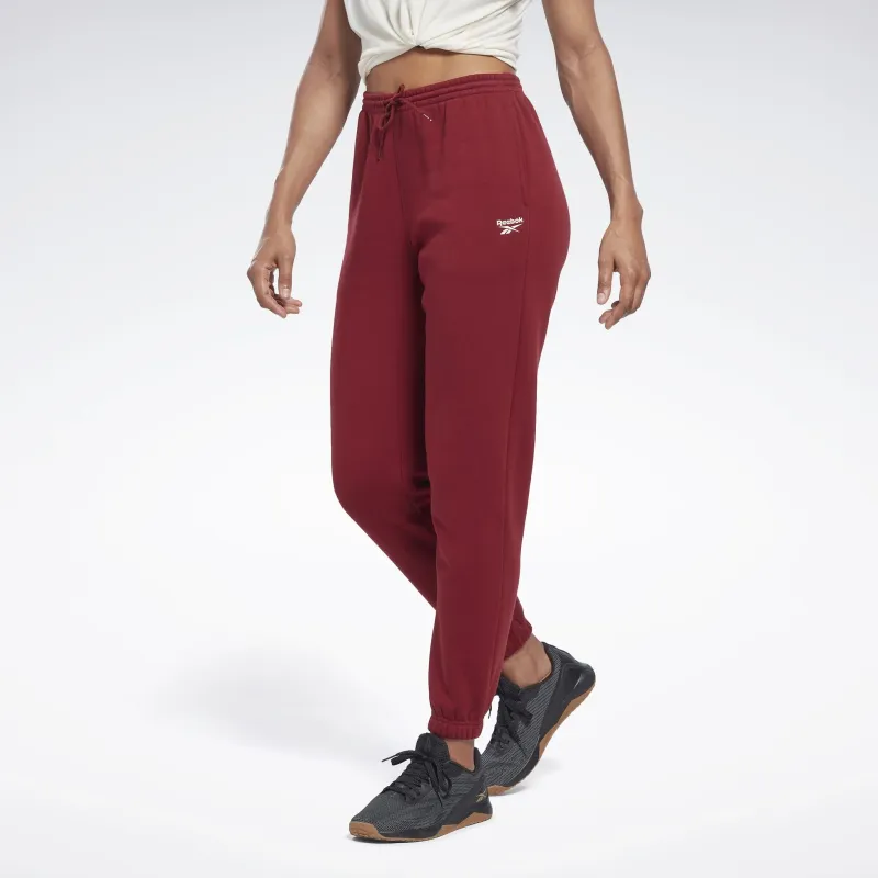 Reebok Identity Fleece Joggers Casual Pants Women's Red-1