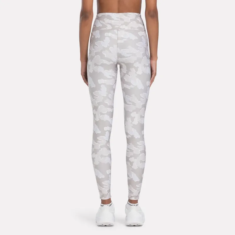 Reebok ID Train Camo Leggings Athletic Trousers Women's Ash Lilac-2