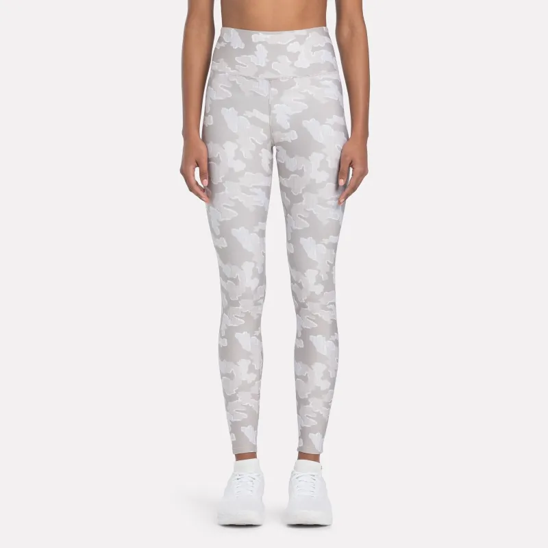 Reebok ID Train Camo Leggings Athletic Trousers Women's Ash Lilac-1