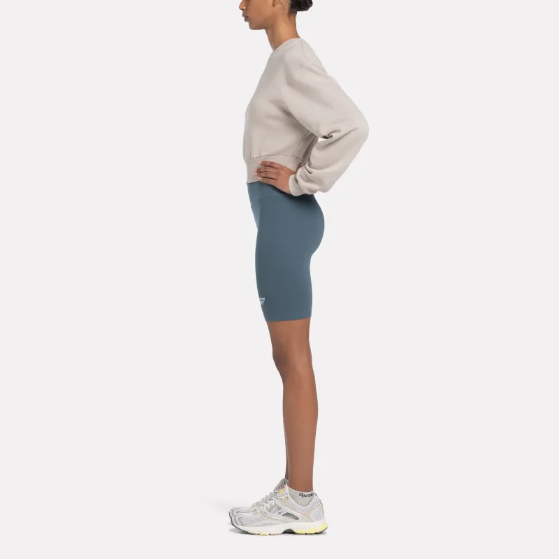 Reebok Identity Small Logo Shorts Sports Shorts Women's Steel Blue-3