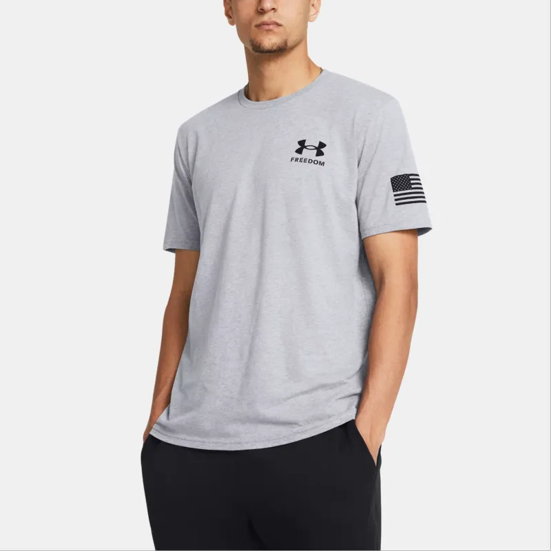 Under Armour Freedom Banner T-Shirt Men's Steel Light Heather-2