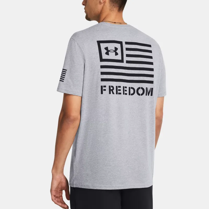 Under Armour Freedom Banner T-Shirt Men's Steel Light Heather-3