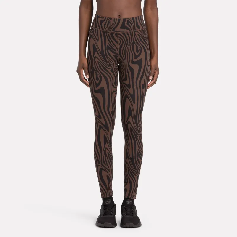 Reebok Modern Safari Cotton Leggings Casual Pants Women's Chocolate Brown-1