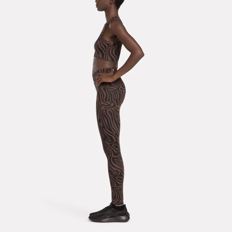 Reebok Modern Safari Cotton Leggings Casual Pants Women's Chocolate Brown-3
