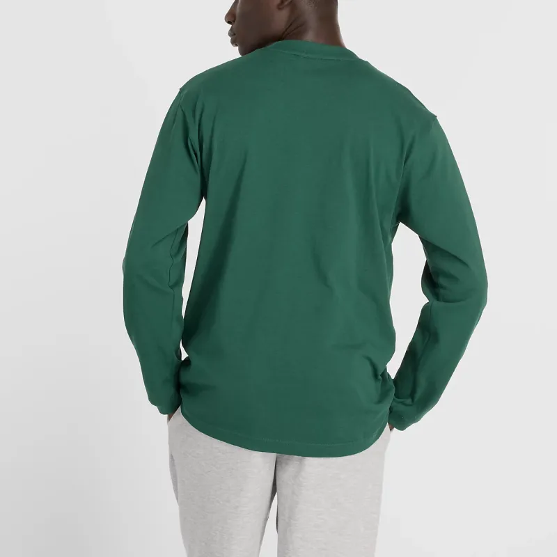 New Balance Athletics Cotton Long Sleeve T Shirt Men's Green-0