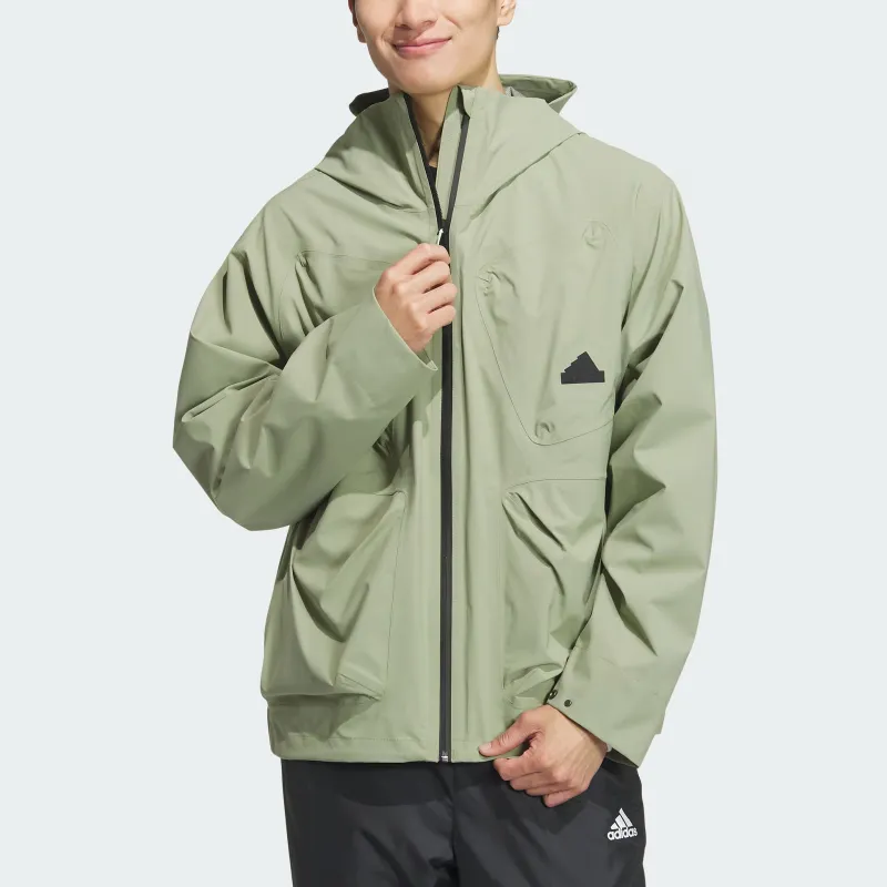 Adidas TECH RAIN JACKET Jacket Men's Tent Green-1