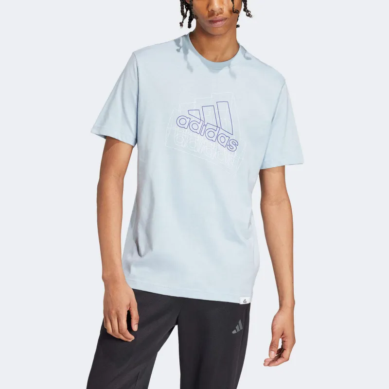 Adidas TECH BADGE OF SPORT T-Shirt Men's Blue-1