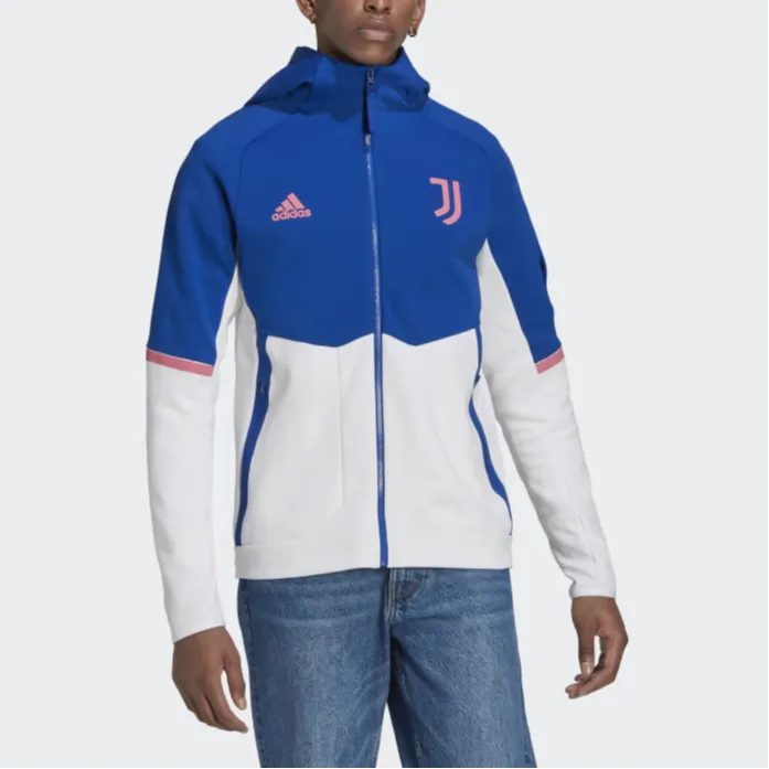 Adidas Juventus Anthem Jackets Coats Men's Royal Blue-3