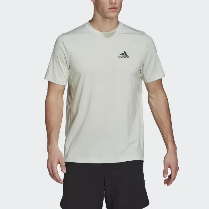 Adidas AEROREADY Designed To Move Feelready T-Shirt Men's Linen Green-1