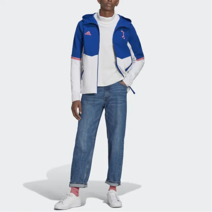 Adidas Juventus Anthem Jackets Coats Men's Royal Blue-2