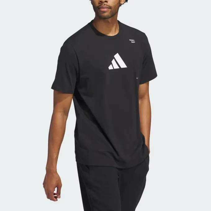 Adidas Baseball Graphic T-Shirt Men's Black-2