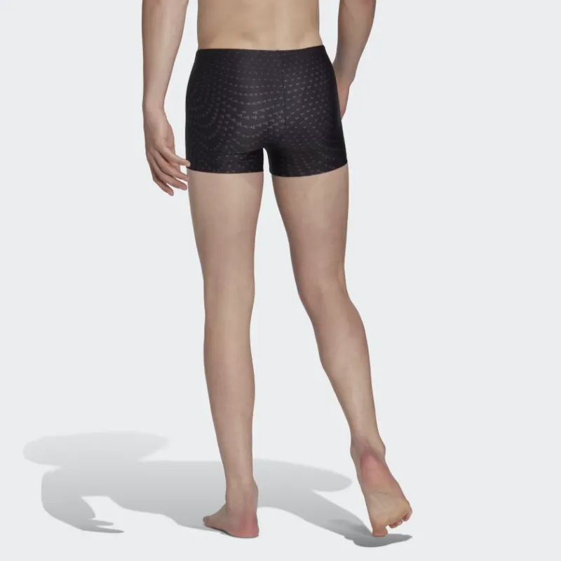 Adidas Allover Graphic Swimming Shorts Men's Black-3