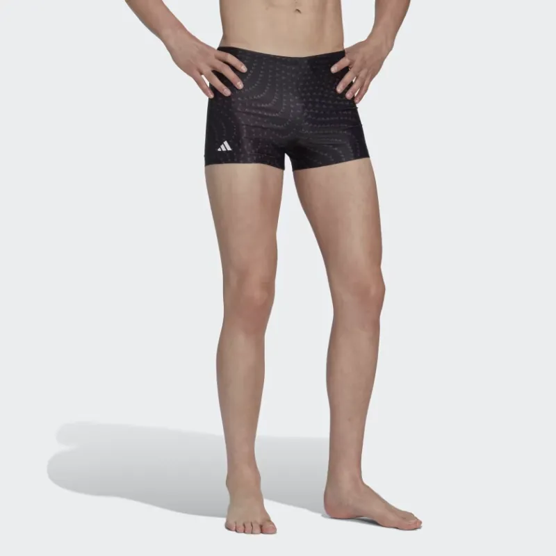 Adidas Allover Graphic Swimming Shorts Men's Black-2