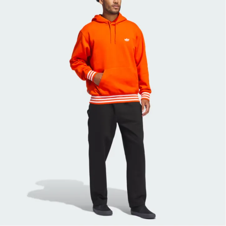 Adidas Originals Shmoofoil Heavyweight Hoodie Sweatshirt Men's Preppy Orange-3