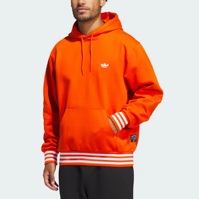 Adidas Originals Shmoofoil Heavyweight Hoodie Sweatshirt Men's Preppy Orange-4