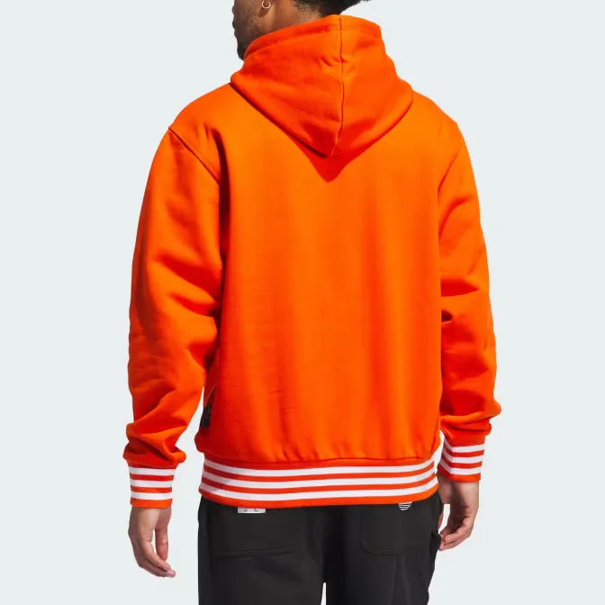 Adidas Originals Shmoofoil Heavyweight Hoodie Sweatshirt Men's Preppy Orange-5