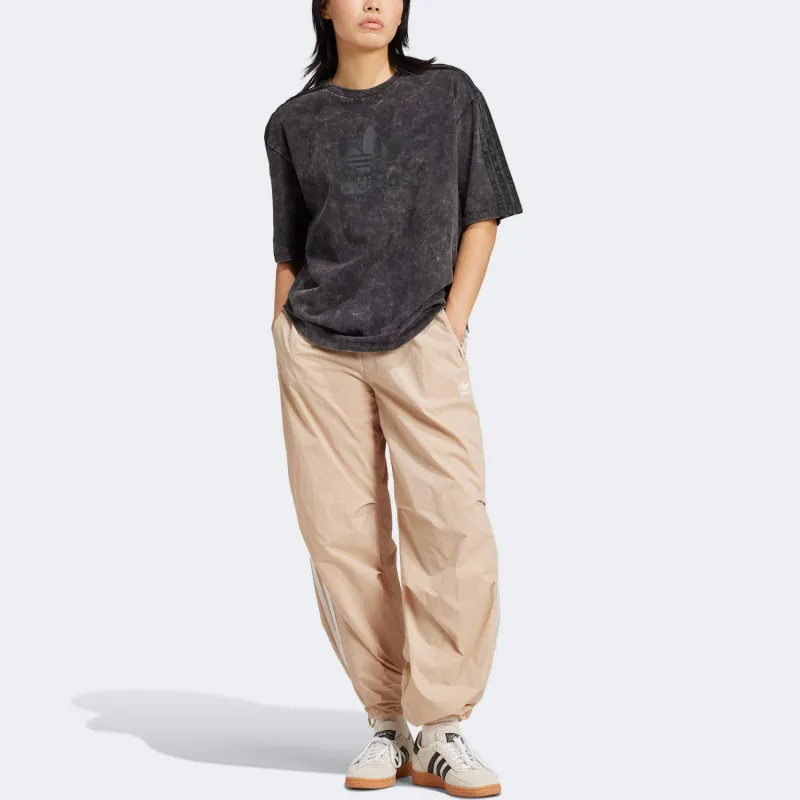 Adidas Women's Washed Out Boyfriend Fit T Shirt Black-2