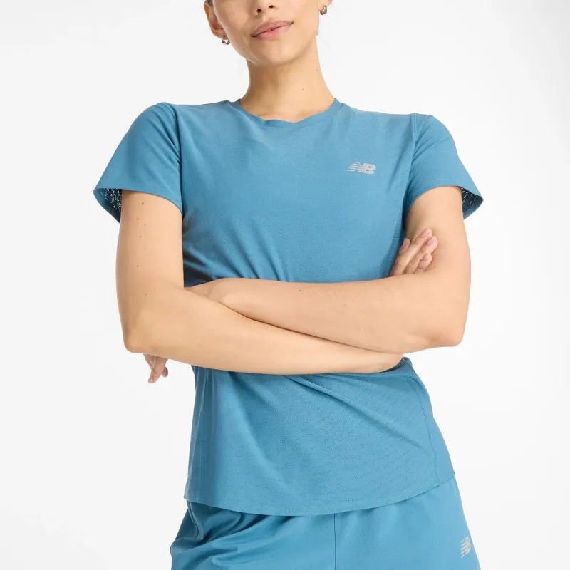 New Balance Regular T Shirt Women's Glass Blue-2