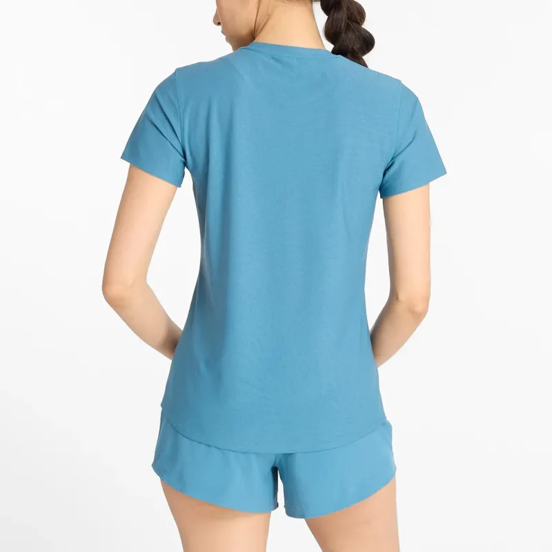 New Balance Regular T Shirt Women's Glass Blue-3