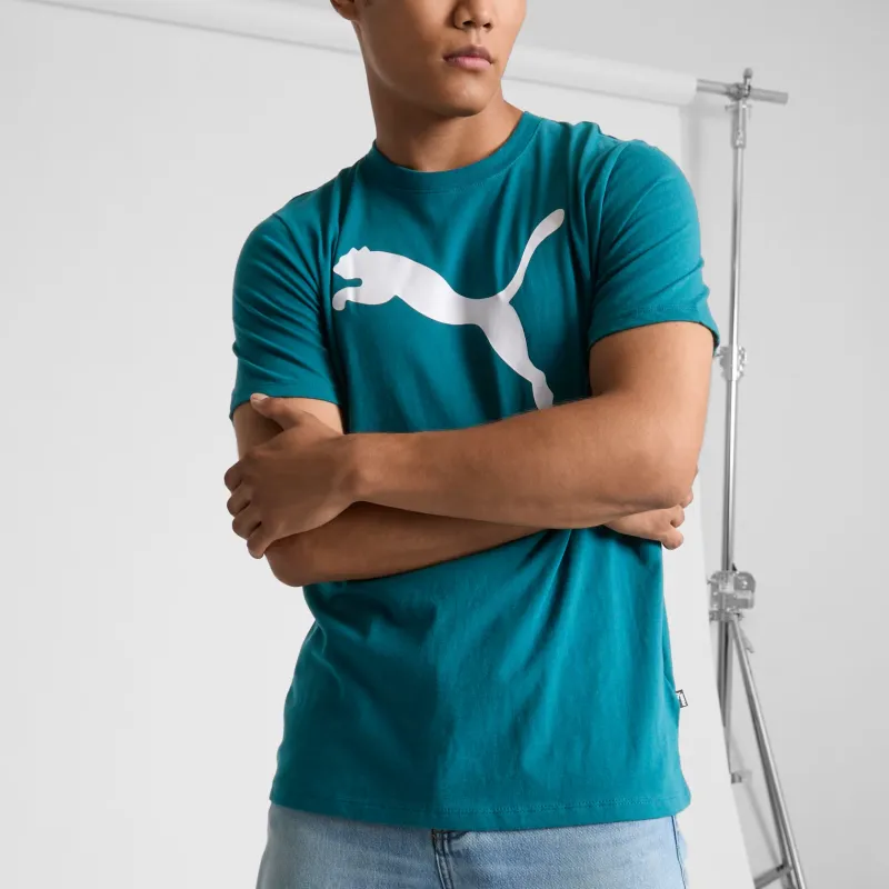 PUMA Essentials Big Cat T-Shirt Men Cool Green-3