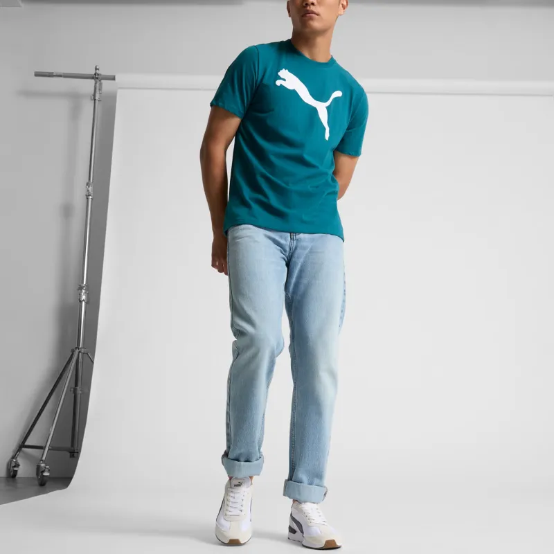 PUMA Essentials Big Cat T-Shirt Men Cool Green-2