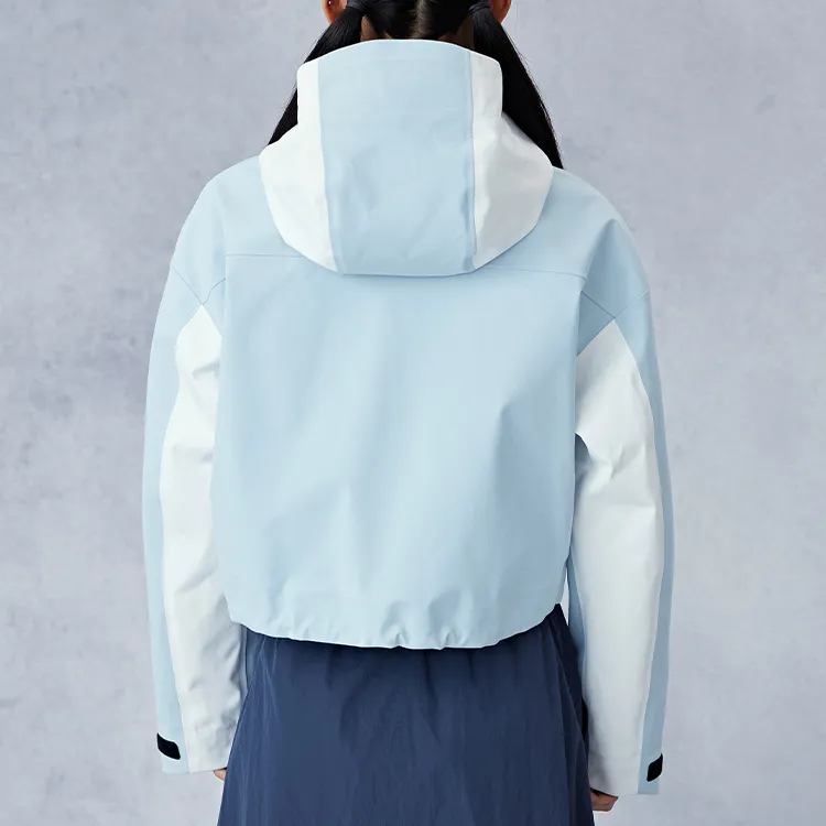 Kappa Waterproof Windbreaker Jacket Women's Blue-3
