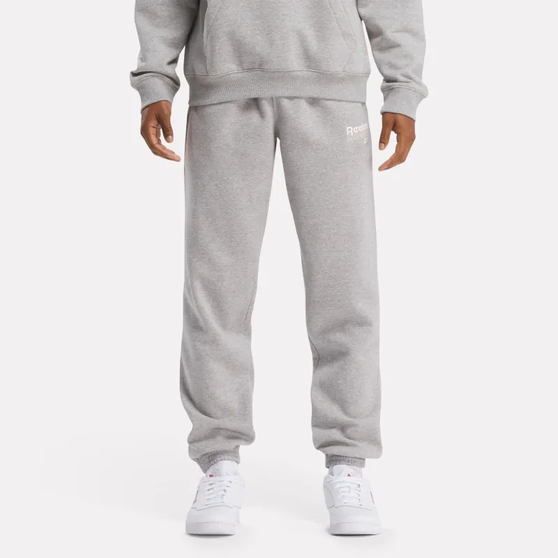 Reebok Identity Brand Proud Jogger Knitted Sports Pants Men's Medium Gray Heather-3