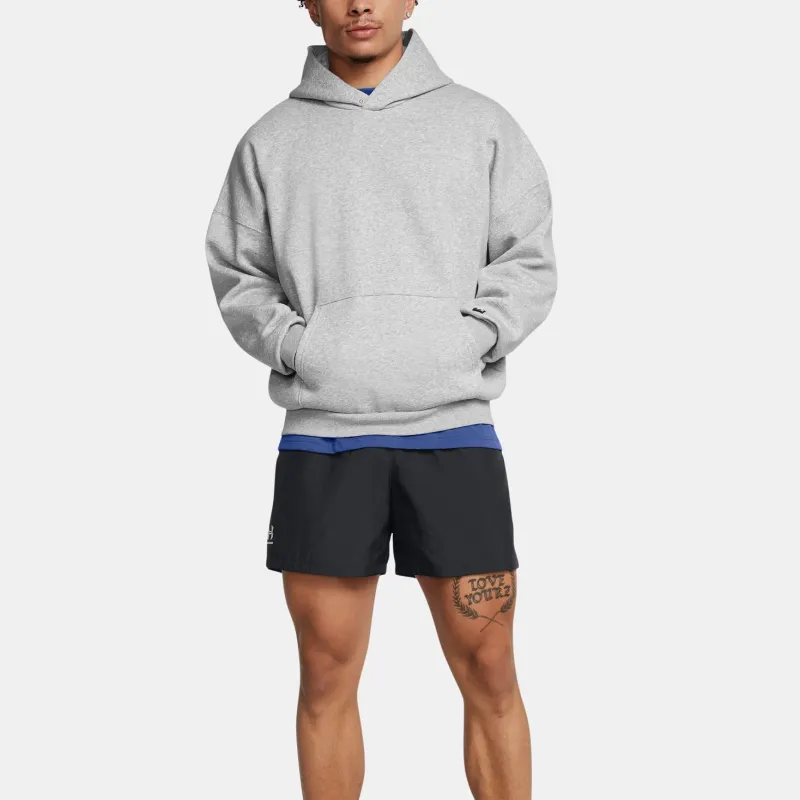 Under Armour Icon UA Fleece Sweatshirt Men's Modern Gray Heather/Black-3